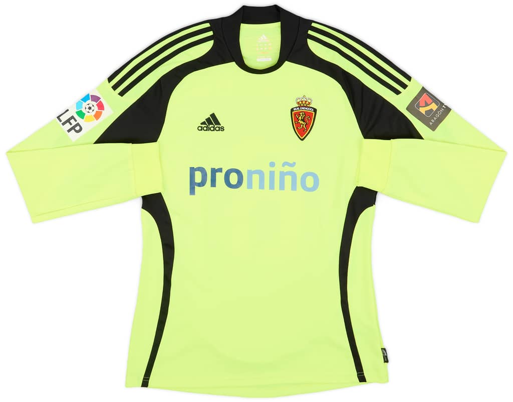 2010-11 Real Zaragoza Match Issue Away L/S Shirt Lanzaro #6