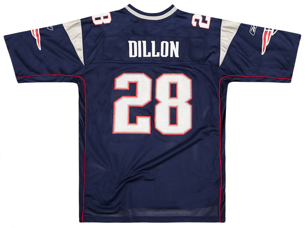 2005-06 New England Patriots Dillon #28 Reebok On Field Jersey (Home) XL