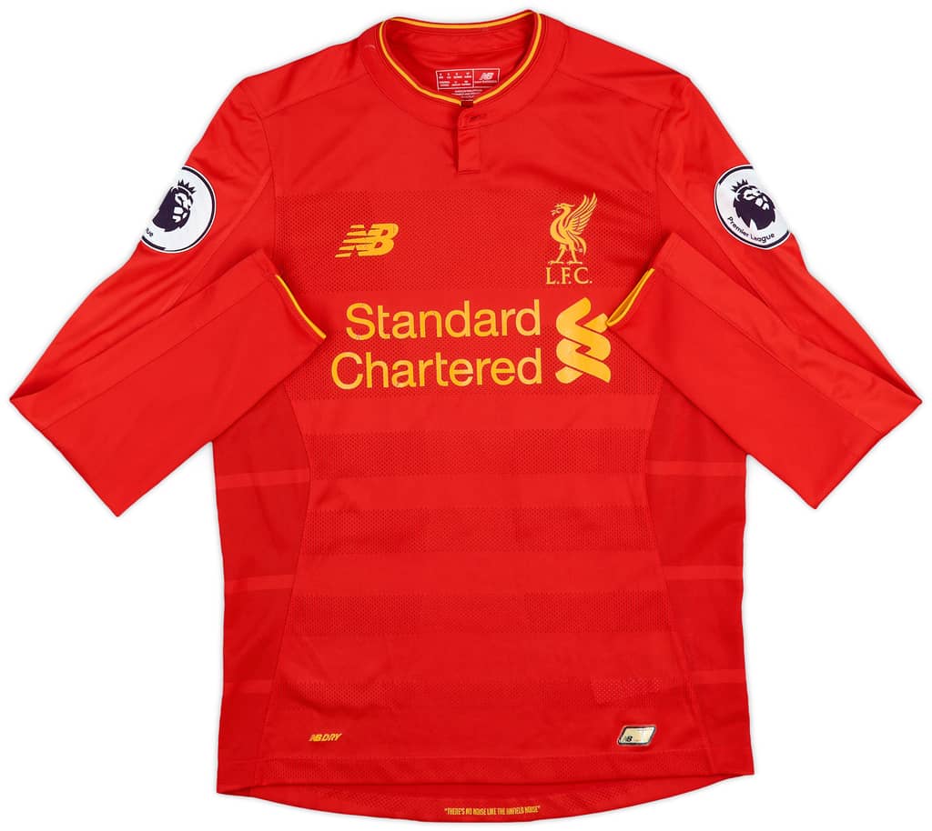 2016-17 Liverpool Authentic Home L/S Shirt Firmino #11 - 7/10 - (S)