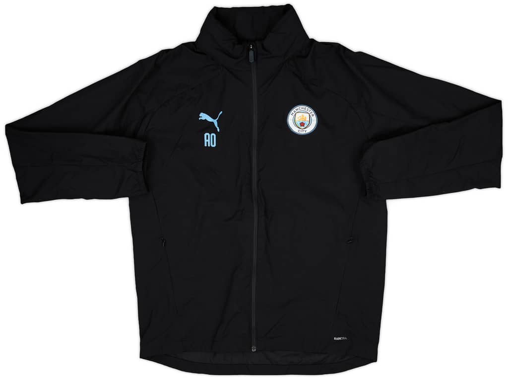 2019-20 Manchester City Staff Issue Puma Hooded Rain Jacket AO - 10/10 - (L)