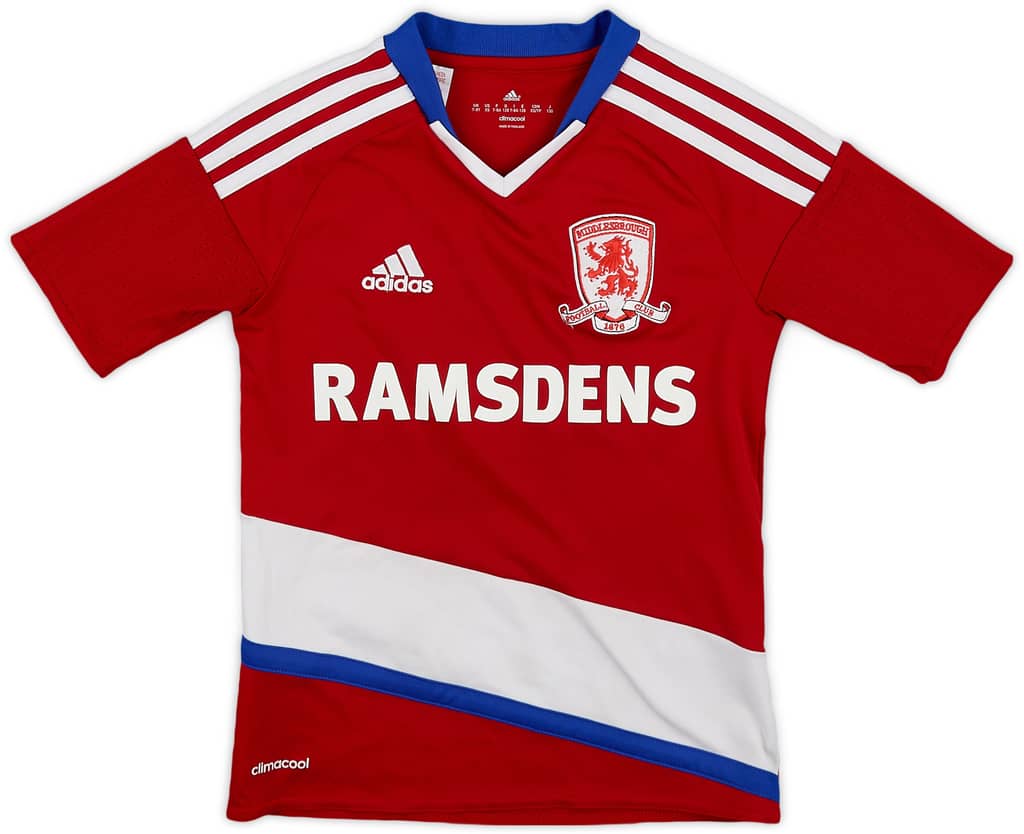 2016-17 Middlesbrough Home Shirt - 6/10 - (7-8 Years)