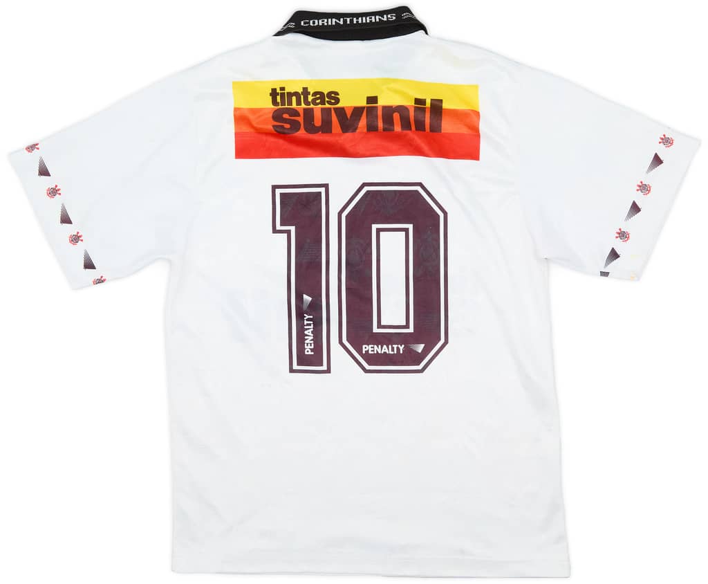 1995 Corinthians Home Shirt #10 - 4/10 - (S)