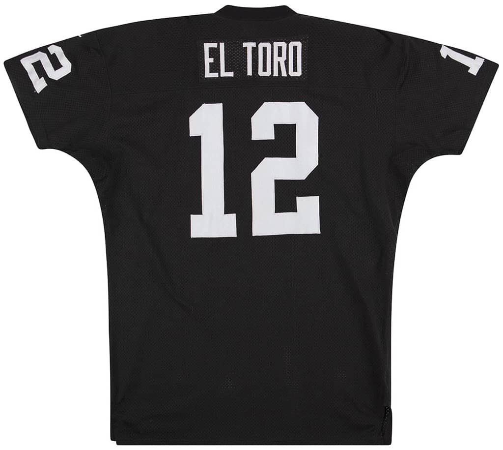 1996-00 Oakland Raiders El Toro #12 Authentic Nike Jersey (Home) XXL