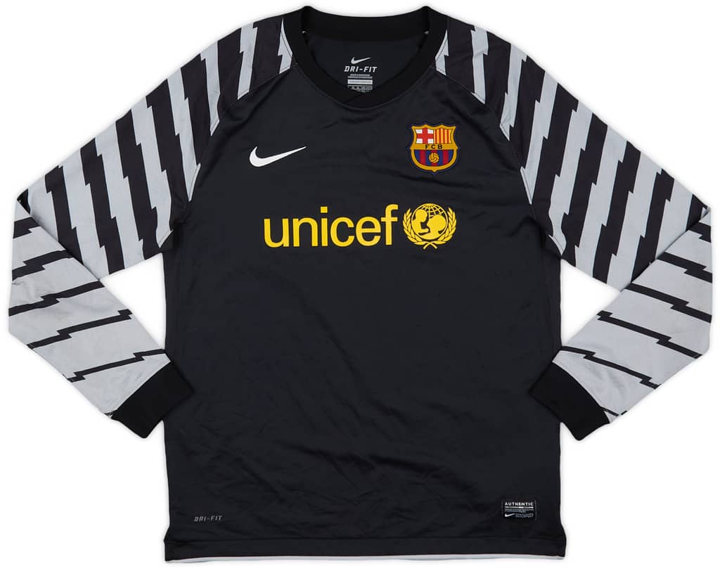 2010-11 Barcelona GK Shirt- 9/10 - (L.Boys)