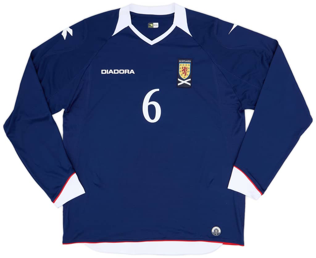 2008-09 Scotland Home L/S Shirt #6 - 9/10 - (XXL)