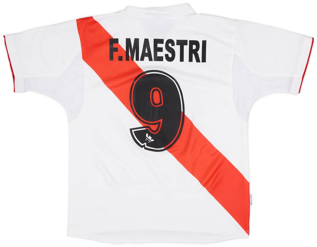 2004-06 Peru Home Shirt F.Maestri #9 - 8/10 - (S)