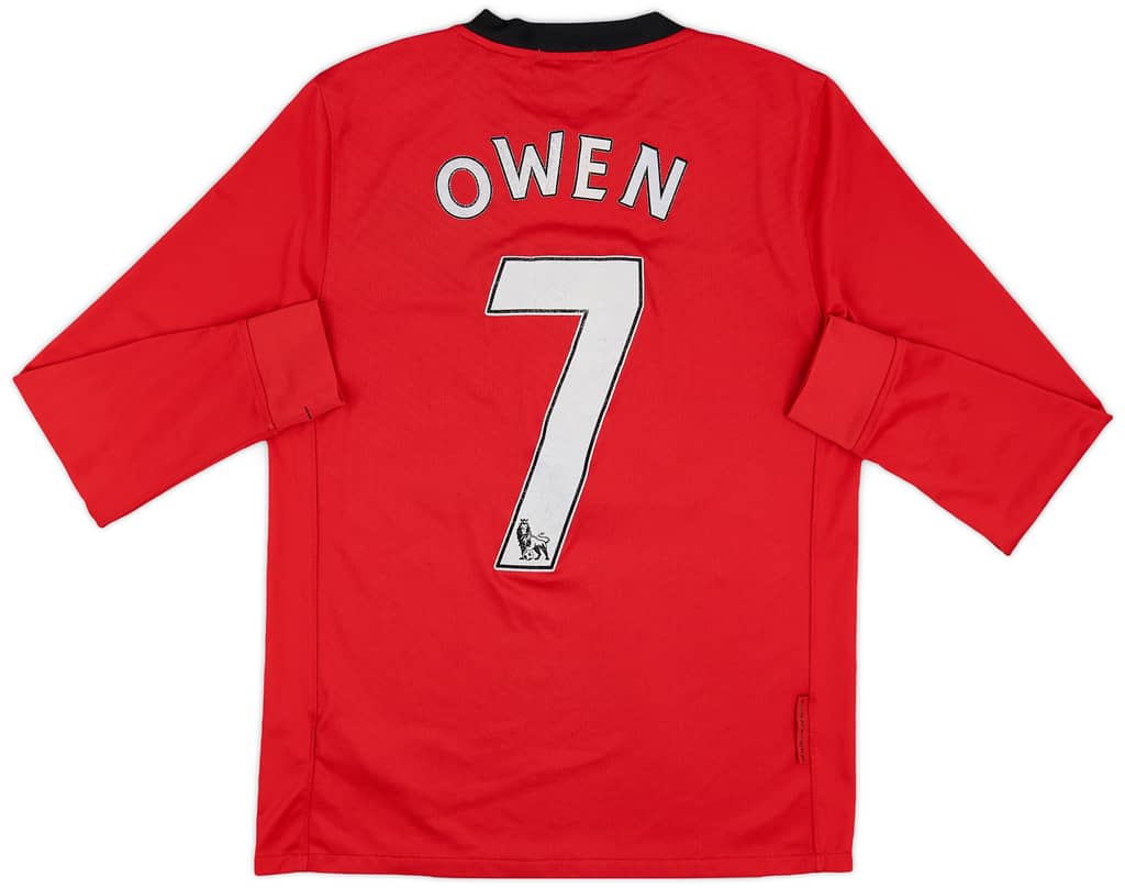 2009-10 Manchester United Home L/S Shirt Owen #7 - 5/10 - (S)