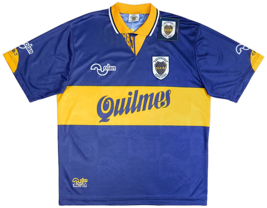1995-96 Boca Juniors Olan Reissue Home Shirt #10 (Maradona)