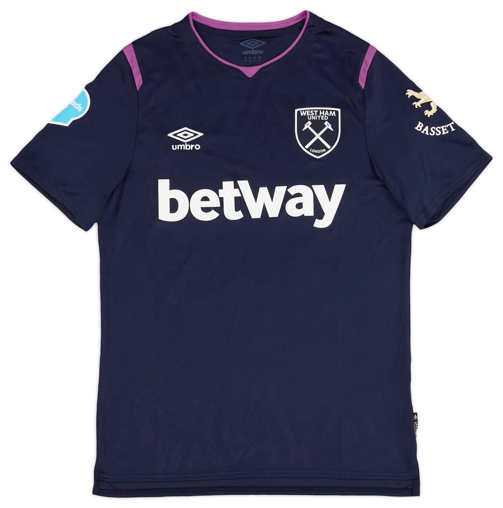 2019-20 West Ham Match Issue Third Shirt Masuaku #26
