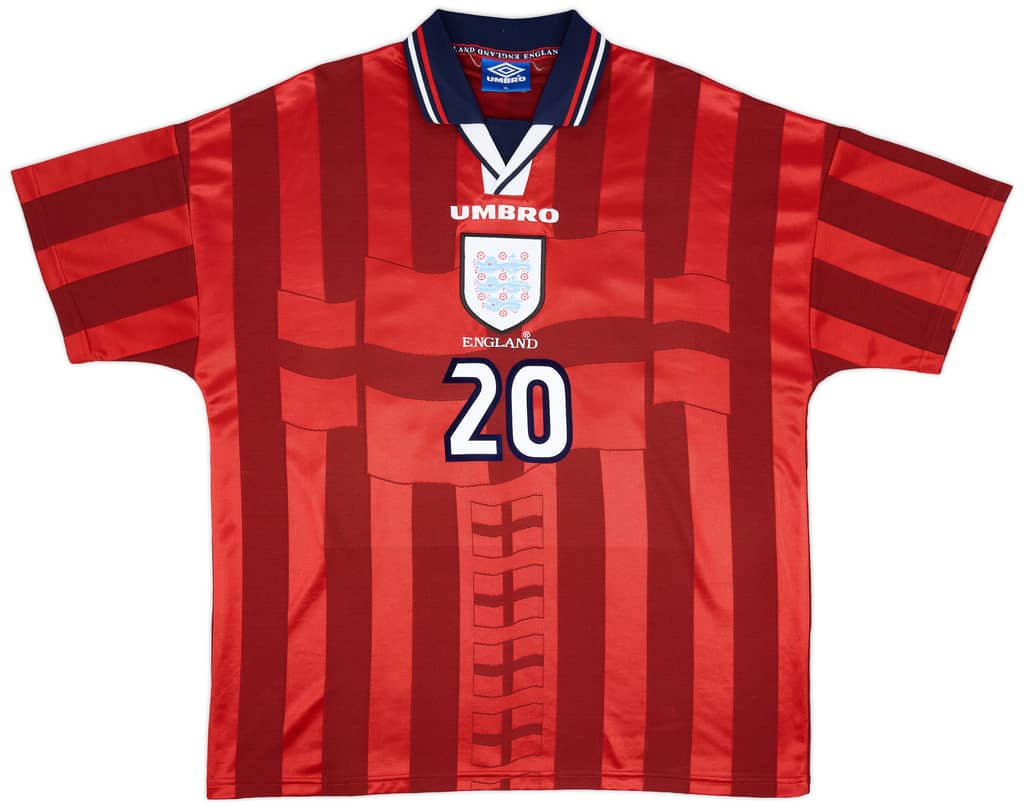 1997-99 England Away Shirt Owen #20 - 9/10 - (XL)