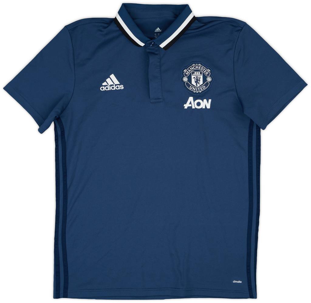 2016-17 Manchester United adidas Polo Shirt - 8/10 - (L)