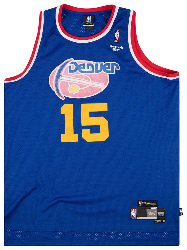 1975-76 Denver Nuggets Anthony #15 Reebok Hardwood Classics Swingman Jersey (Away) XXL