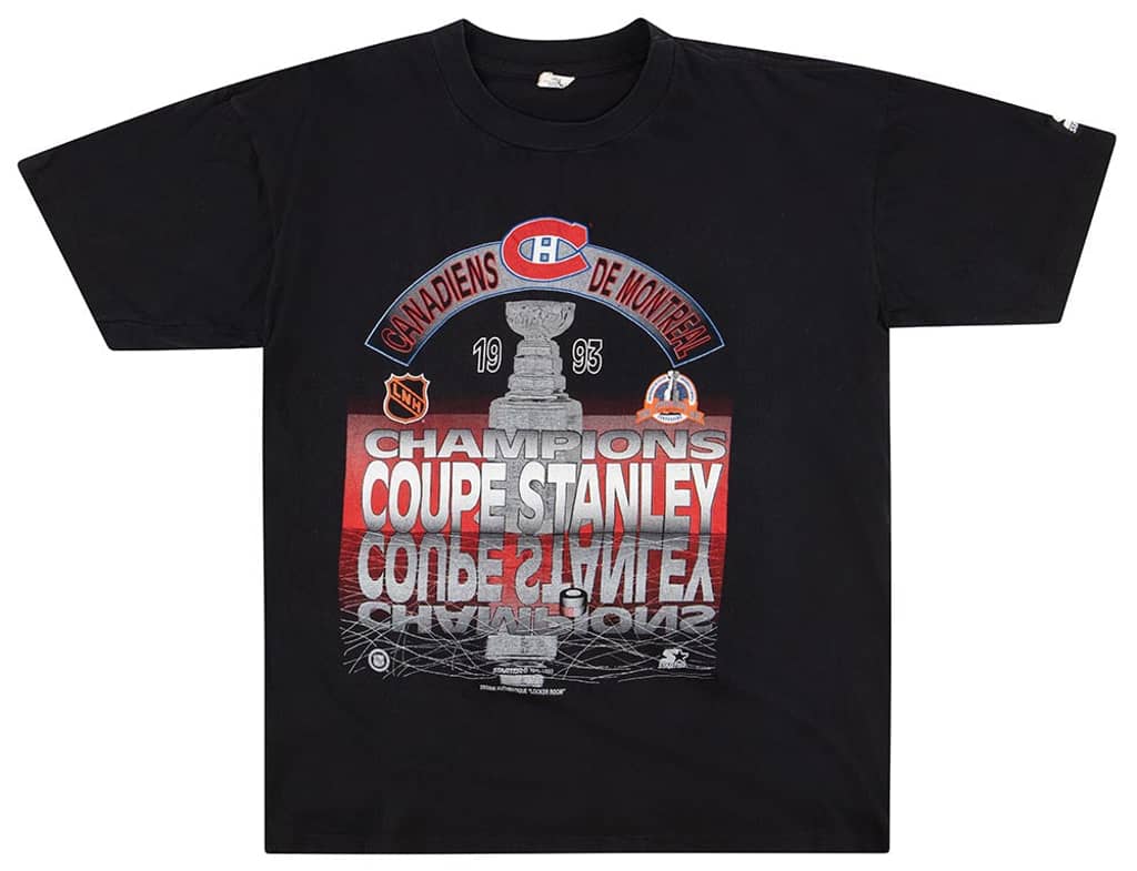 1993 Montreal Canadiens Stanley Cup Champions Starter Tee L