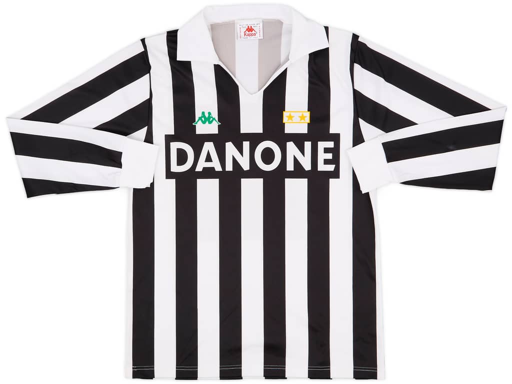 1991-92 Juventus Basic Home L/S Shirt - 9/10 - (M)