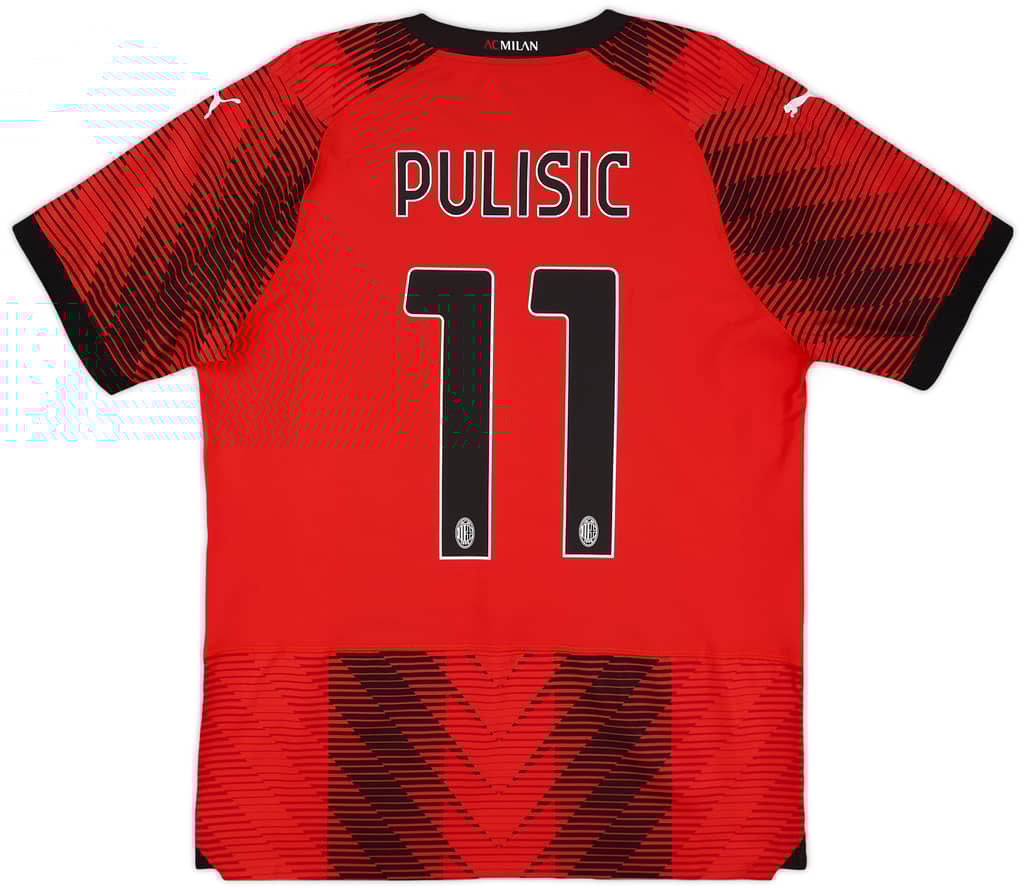 2023-24 AC Milan Authentic Home Shirt Pulisic #11