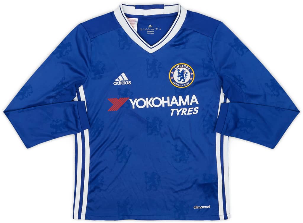 2016-17 Chelsea Home L/S Shirt - 6/10 - (S.Boys)