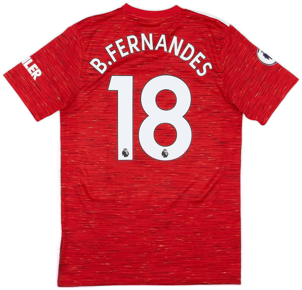 2020-21 Manchester United Home Shirt B.Fernandes #18 - 10/10 - (M)