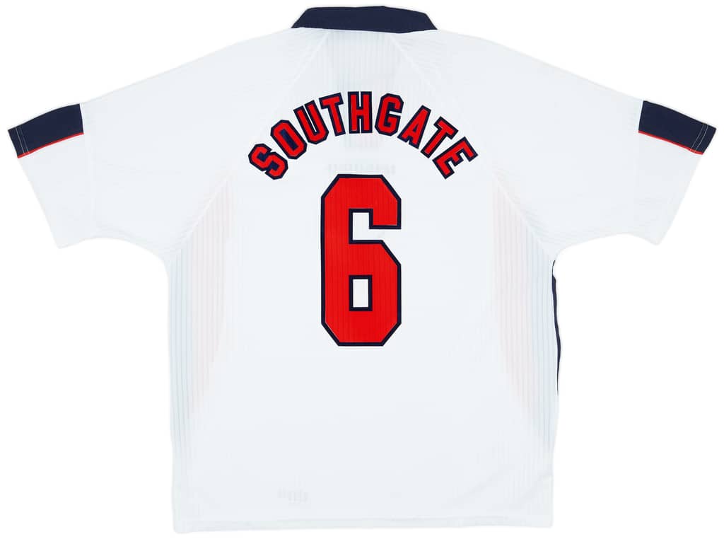 1997-99 England Home Shirt Southgate #6 - 7/10 - (XXL)