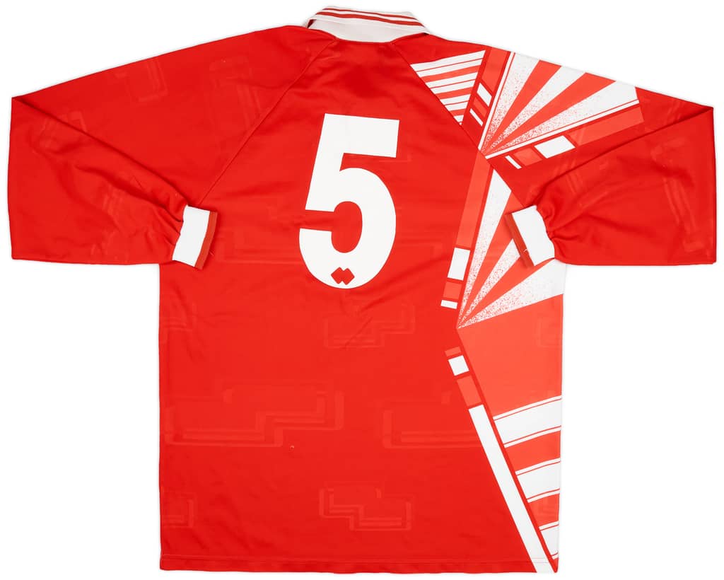 1995-97 Errea Template L/S Shirt #5 - 8/10 - (XXL)