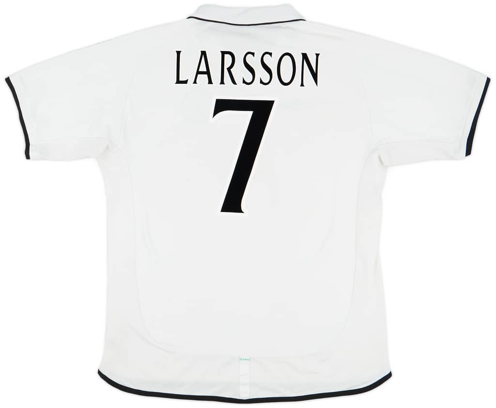 2001-02 Celtic Away Shirt Larsson #7 - 7/10 - (XXL)
