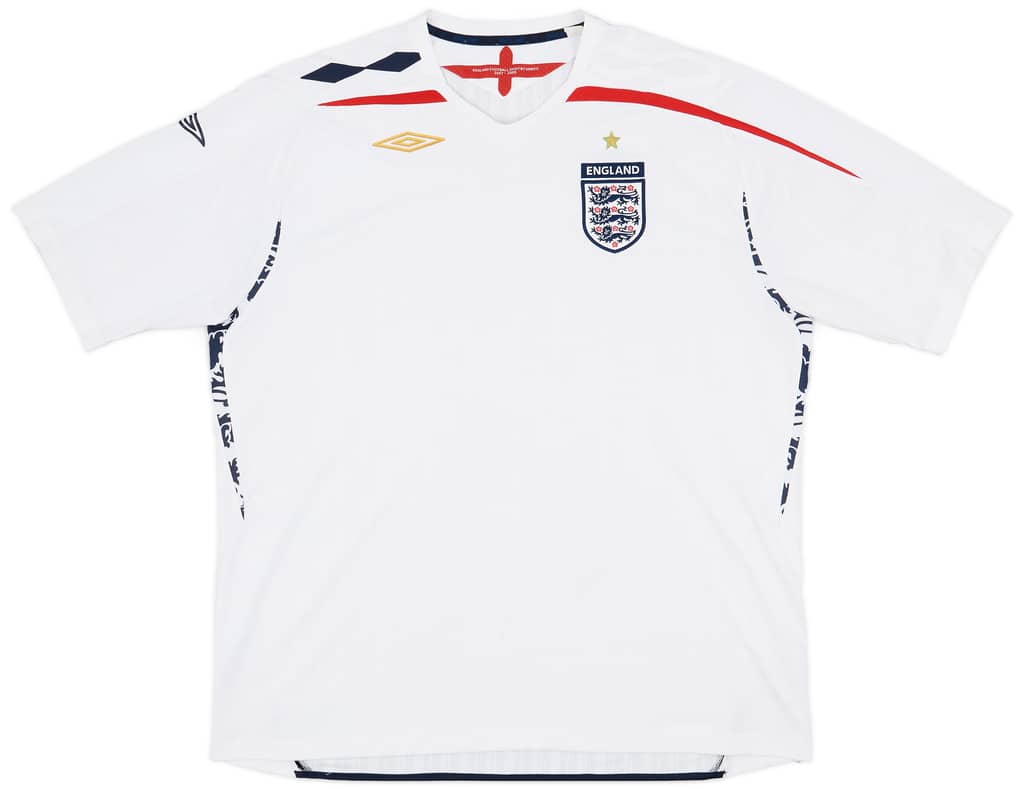 2007-09 England Home Shirt - 5/10 - (3XL)