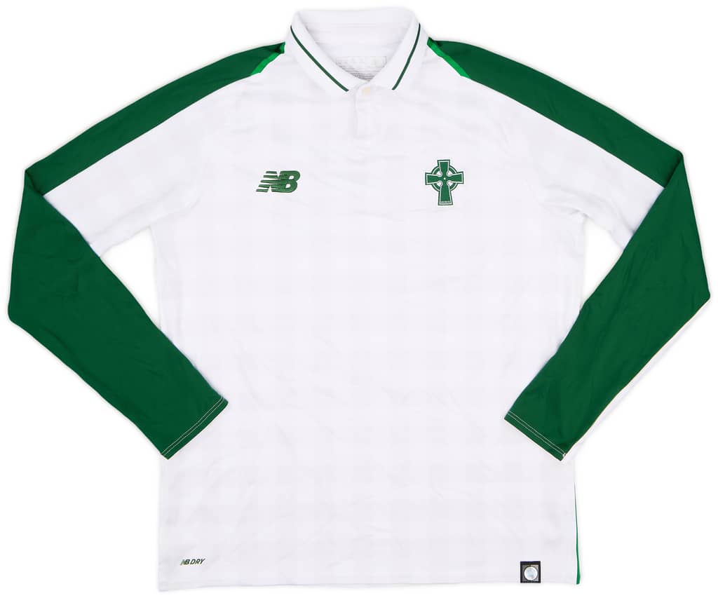 2018-19 Celtic Away L/S Shirt Ntcham #21 - 9/10 - (XL.Boys)