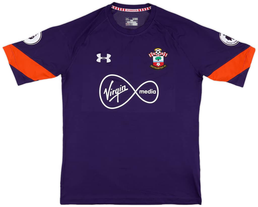 2016-17 Southampton Match Issue Signed GK Shirt Forster #1