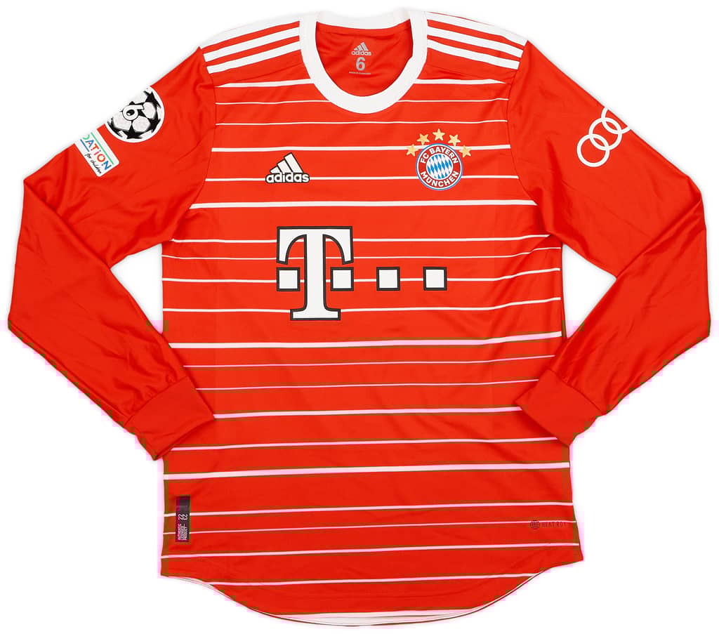 2022-23 Bayern Munich Match Issue Champions League Home L/S Shirt Pavard #5