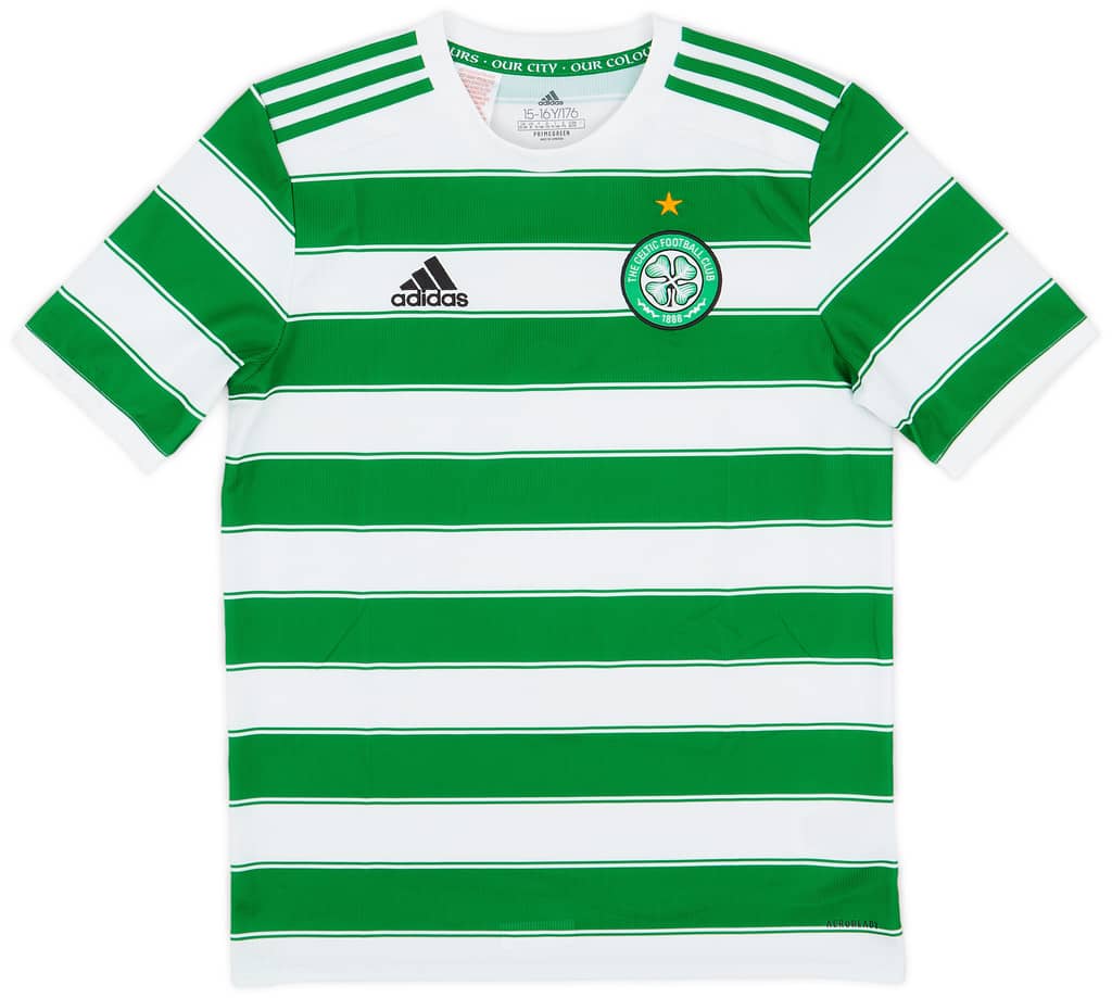 2021-22 Celtic Home Shirt - 7/10 - (XL.Boys)