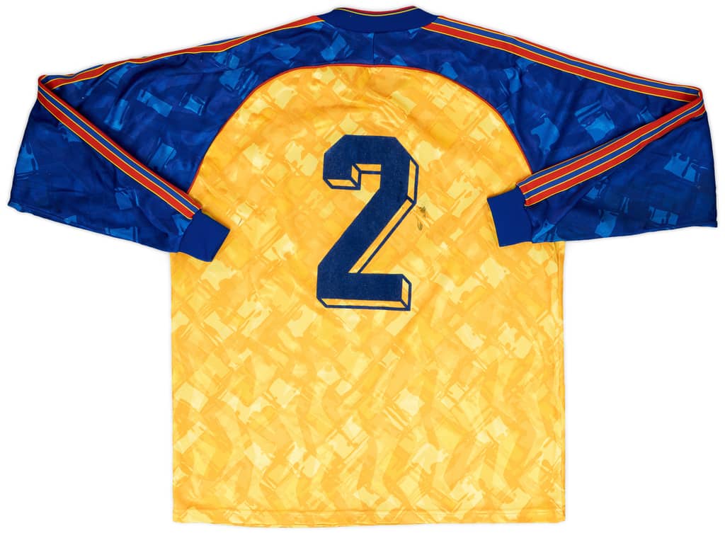1993 Romania U21 Match Issue Home L/S Shirt #2