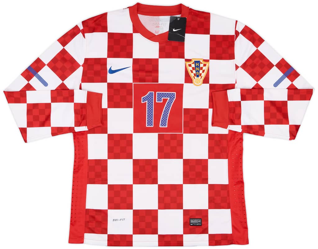 2010-12 Croatia Player Issue Home L/S Shirt Mandzukic #17 (XL)