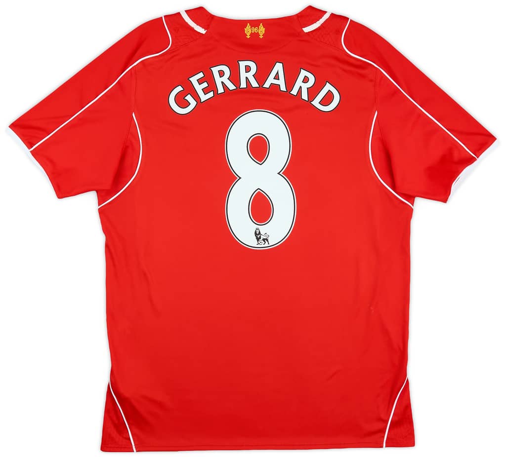 2014-15 Liverpool Home Shirt Gerrard #8 - 6/10 - (M)
