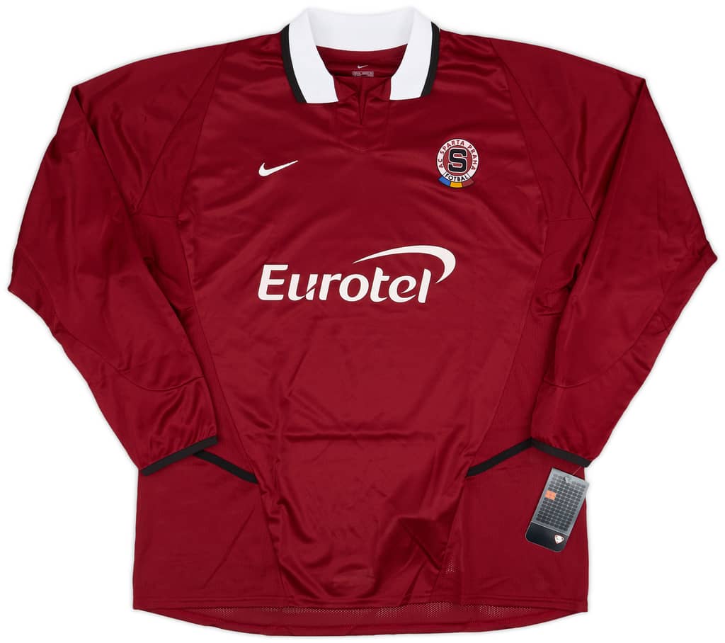 2003-04 Sparta Prague Player Issue Home L/S Shirt (XL)