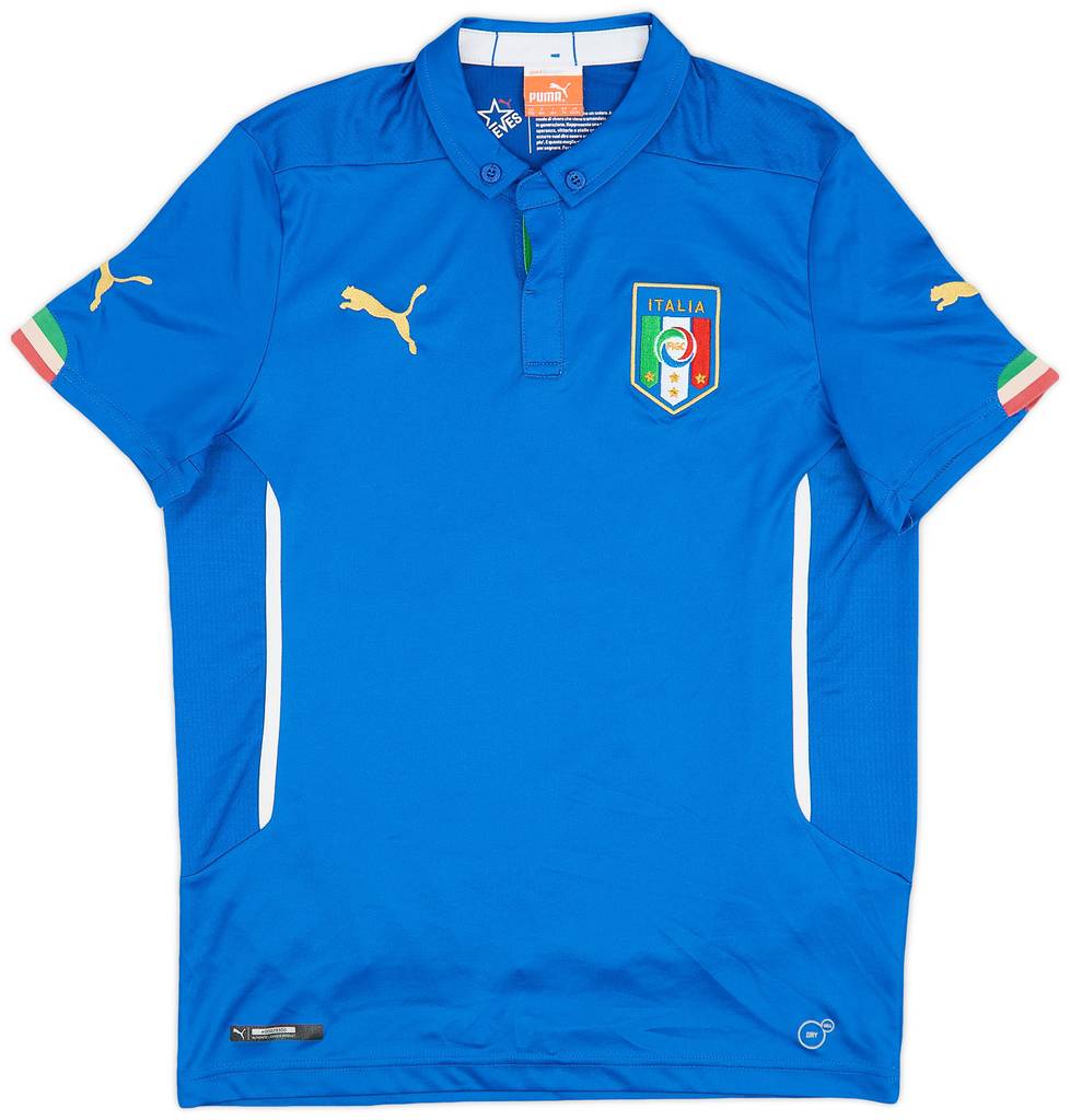 2014-15 Italy Home Shirt - 8/10 - (XL.Boys)
