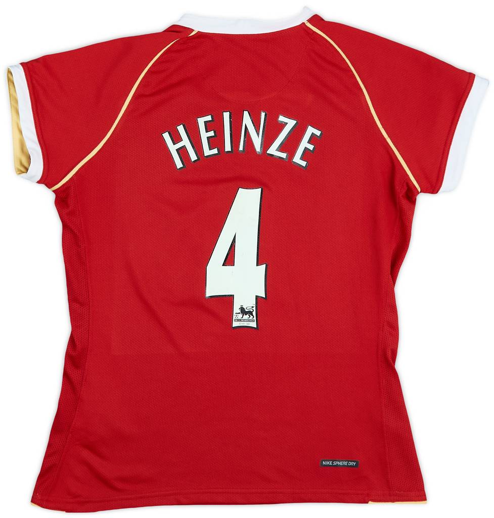 2006-07 Manchester United Home Shirt Heinze #4 - 7/10 - (Women's S)