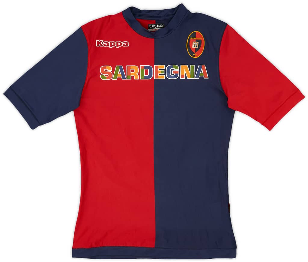 2012-13 Cagliari Home Shirt #6 - 7/10 - (M)