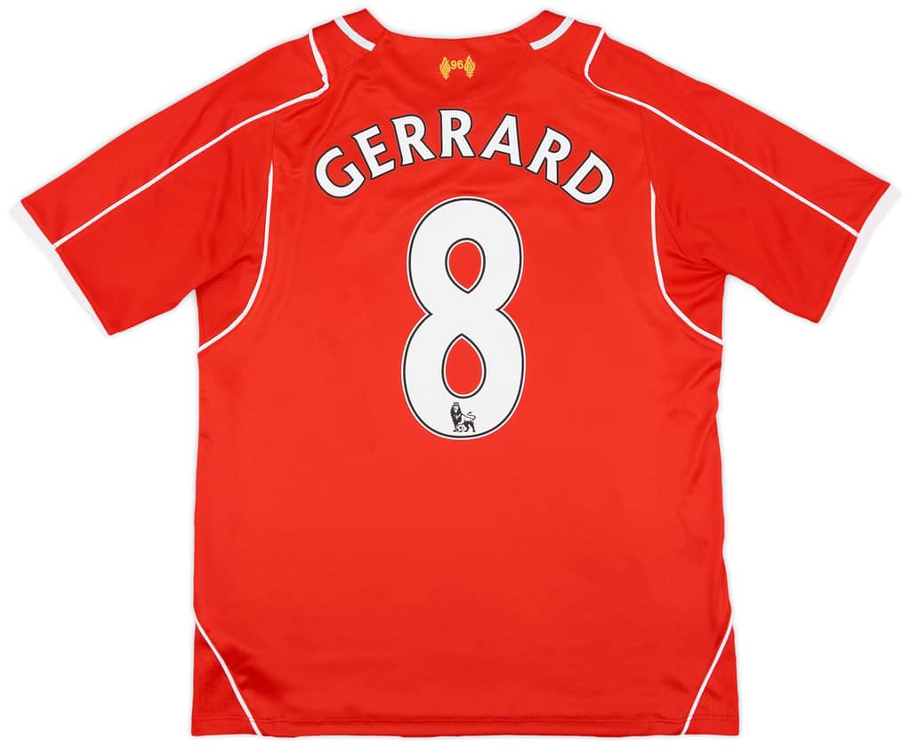 2014-15 Liverpool Home Shirt Gerrard #8 - 6/10 - (S)