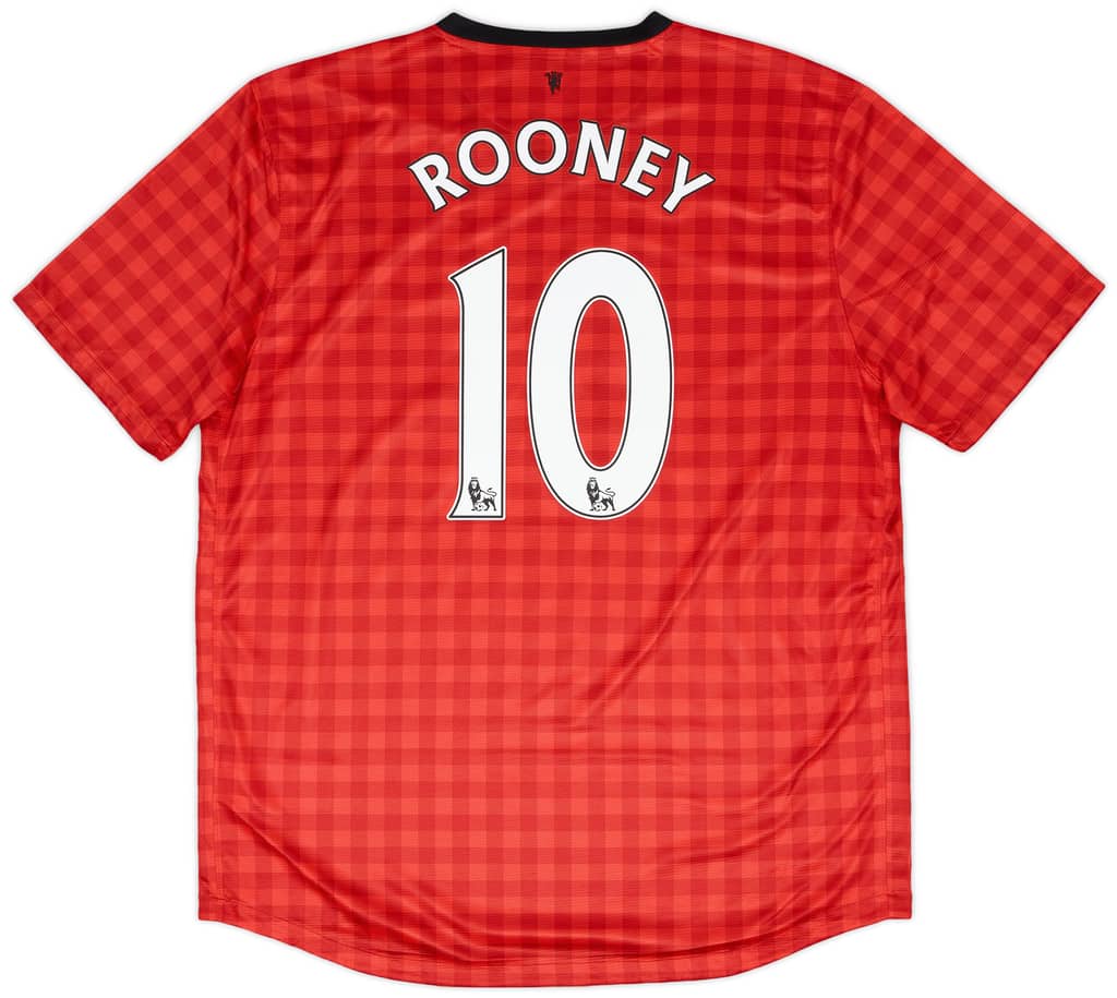 2012-13 Manchester United Home Shirt Rooney #10 - 6/10 - (S)