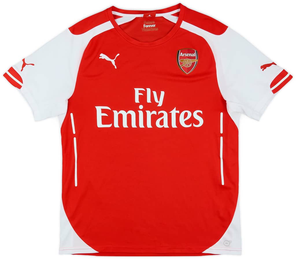 2014-15 Arsenal Home Shirt Arteta #8 - 6/10 - (S)