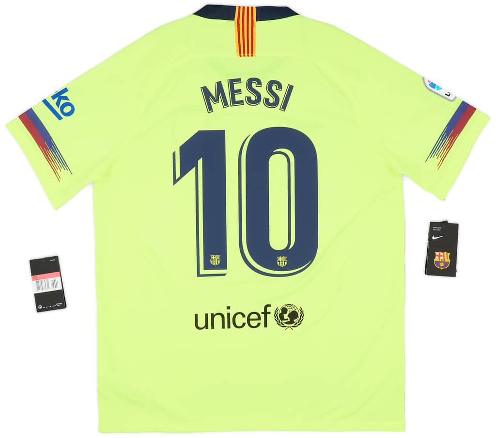 2018-19 Barcelona Away Shirt Messi #10