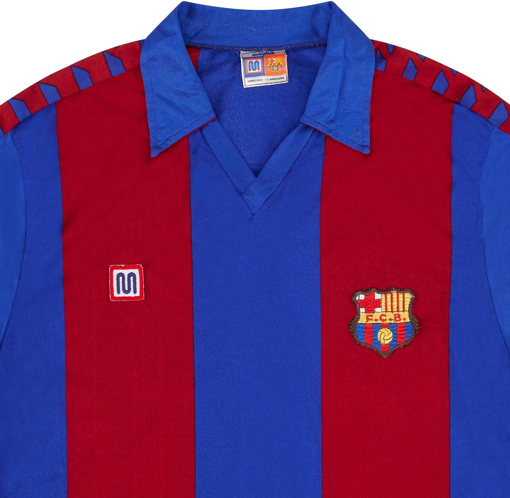 1984-89 Barcelona Home L/S Shirt - 8/10 - (S)