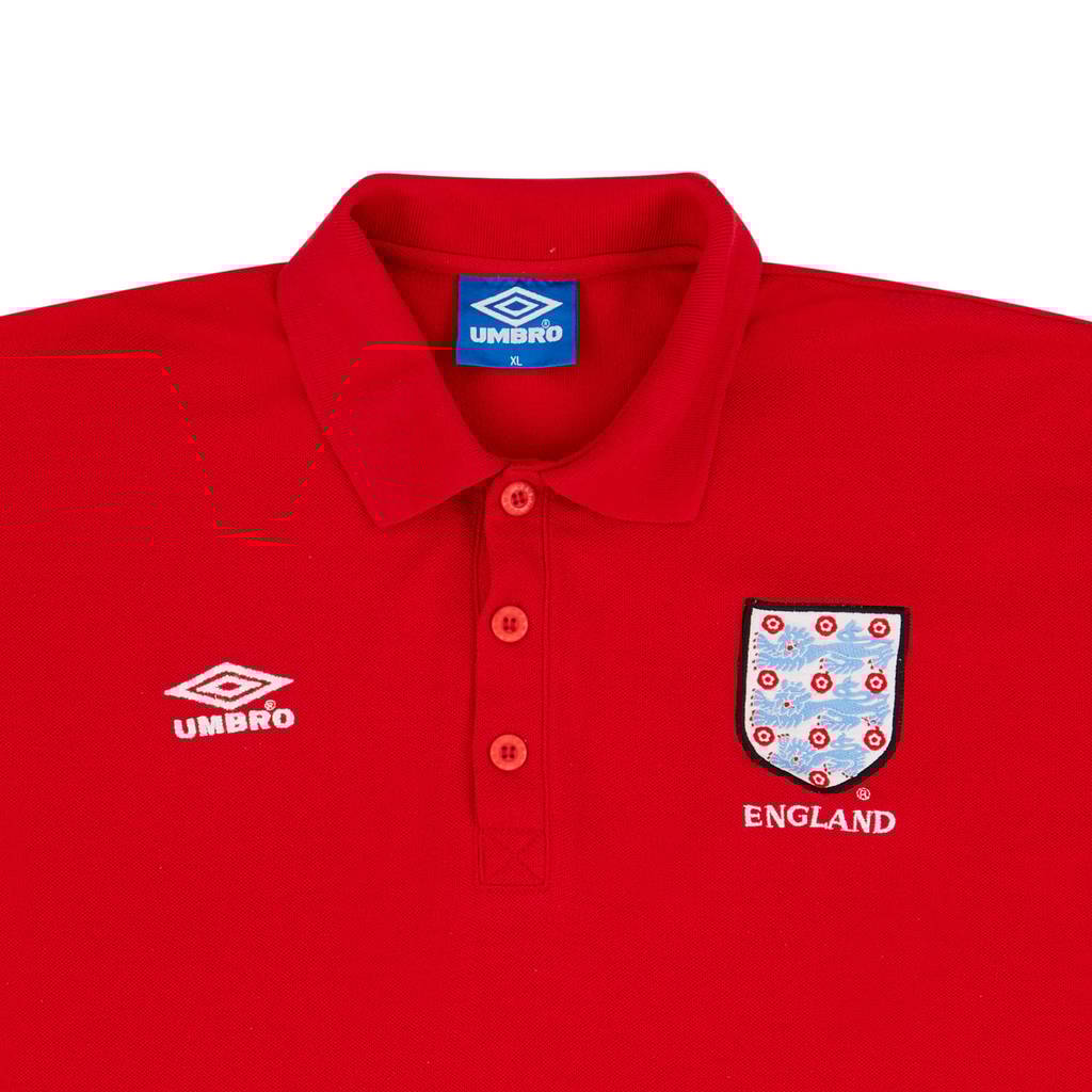 1998 England Umbro Polo Shirt - 6/10 - (XL)
