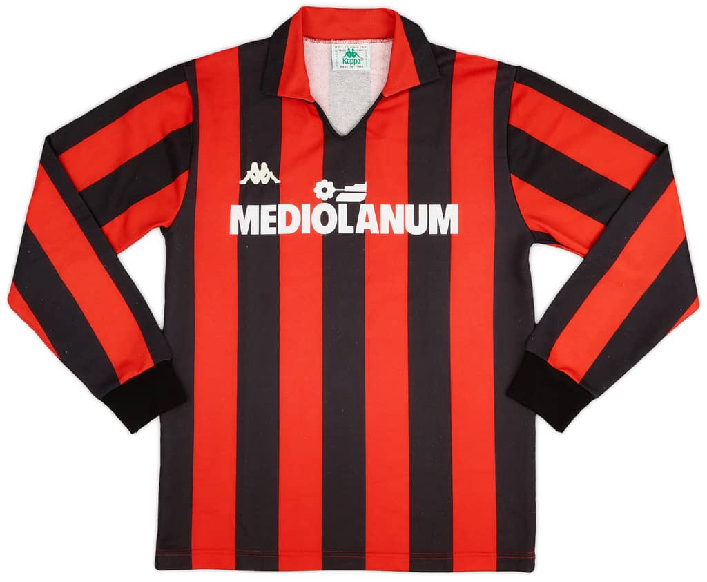 1989-90 AC Milan Home L/S Shirt  - 8/10 - (S)