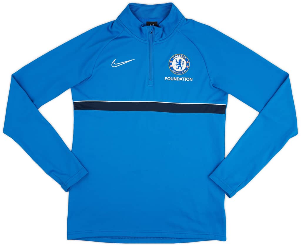 2021-22 Chelsea Foundation Nike 1/4 Zip Training Top - 7/10 - (S)