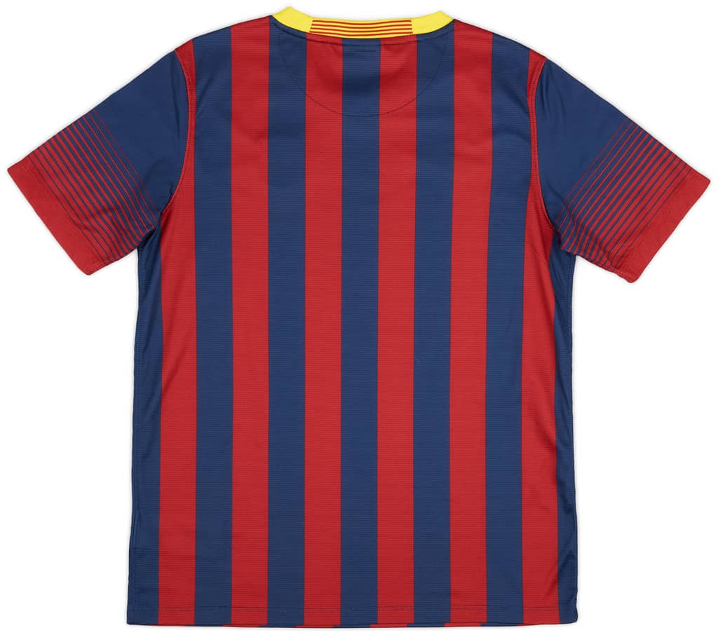 2013-14 Barcelona Home Shirt - 8/10 - (XL.Boys)
