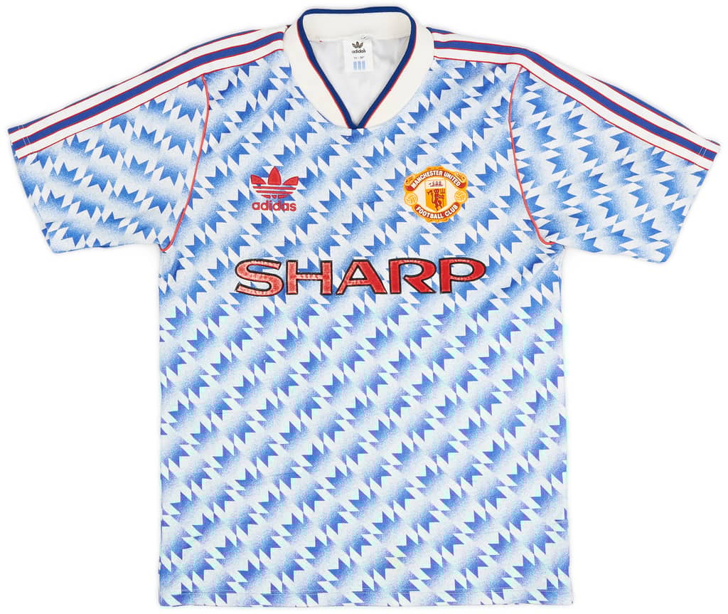 1990-92 Manchester United Away Shirt - 7/10 - (S)