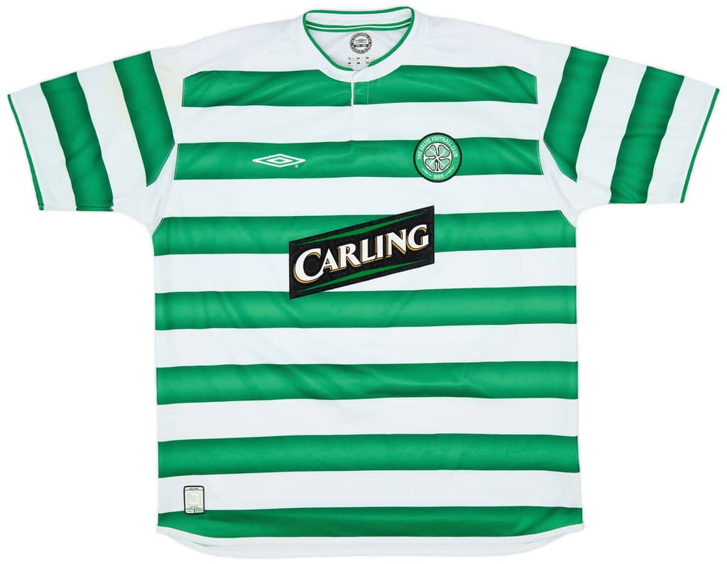 2003-04 Celtic Home Shirt Petrov #19 - 8/10 - (XL)