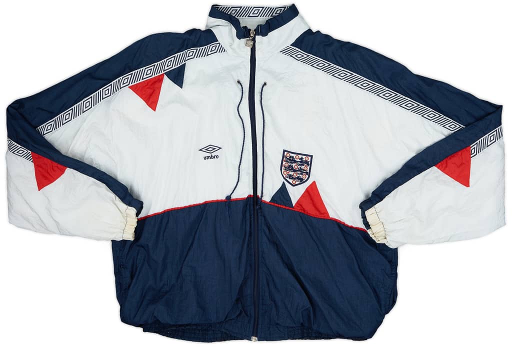 1990-92 England Umbro Track Jacket - 7/10 - (L)