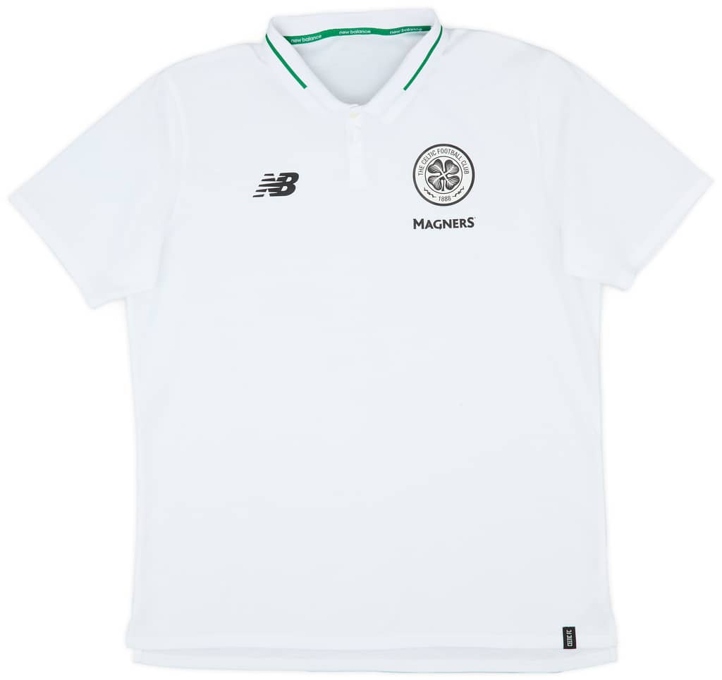2018-19 Celtic New Balance Polo Shirt - 8/10 - (L)
