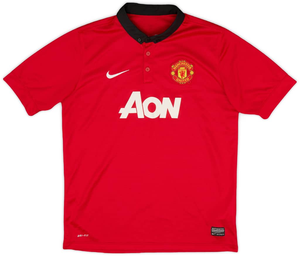 2013-14 Manchester United Home Shirt - 8/10 - (XL.Boys)